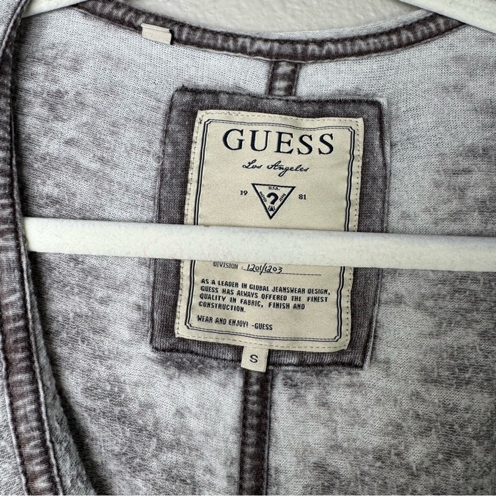 Guess Burnout Wrap Ruffle Sweater - Picture 3 of 12